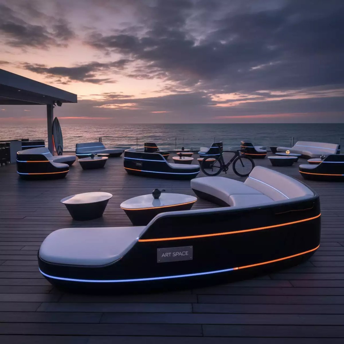 Аренда Мебель для улиц в пляжном клубе Del Mar — ART SPACE