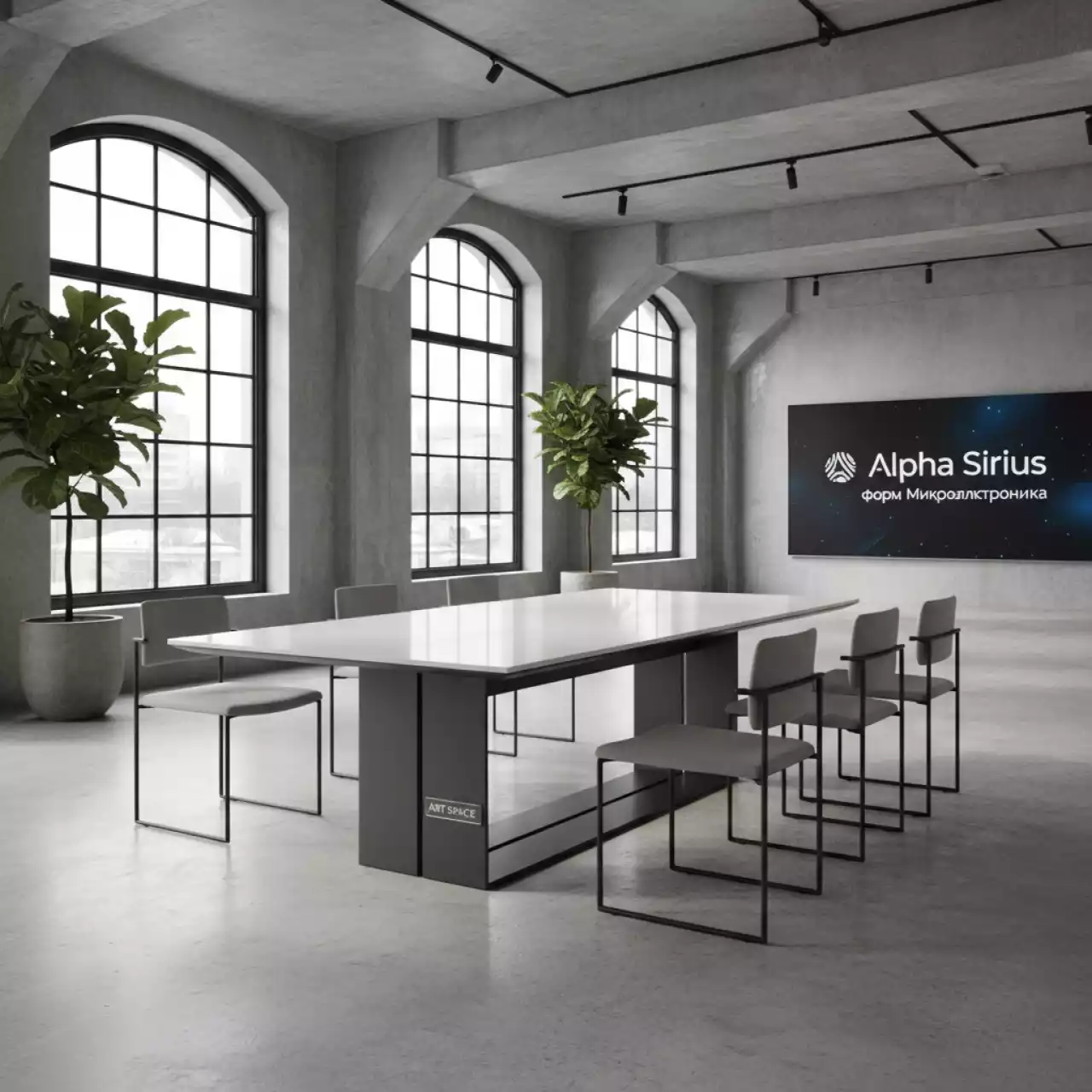 Аренда Мебельная группа BELLA 180 белый антрацит в Alpha Sirius — ART SPACE