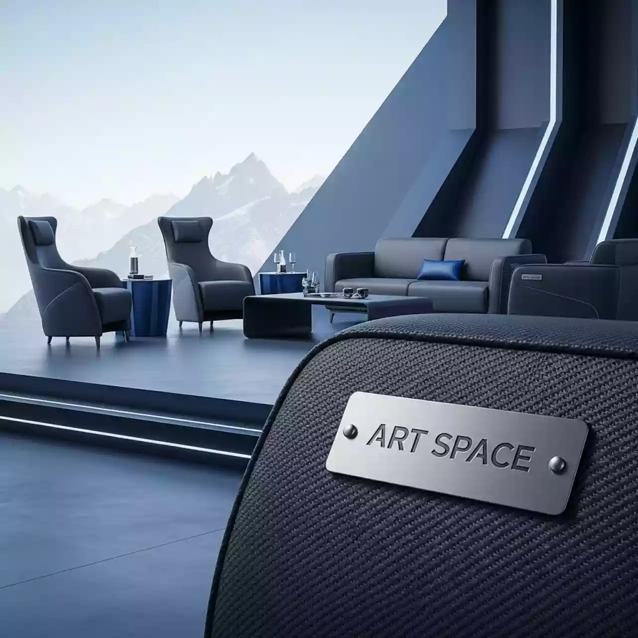 Аренда Мебельная группа Calma карбон антрацит 200 на площадке Rosa Peak (2320м) — ART SPACE