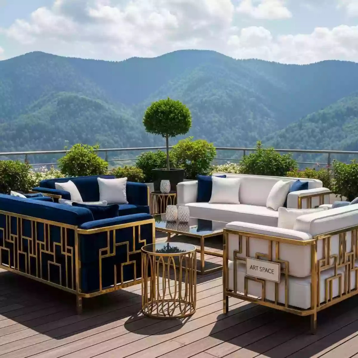 Аренда Мебельная группа Cannes с диваном в Rixos Krasnaya Polyana — ART SPACE