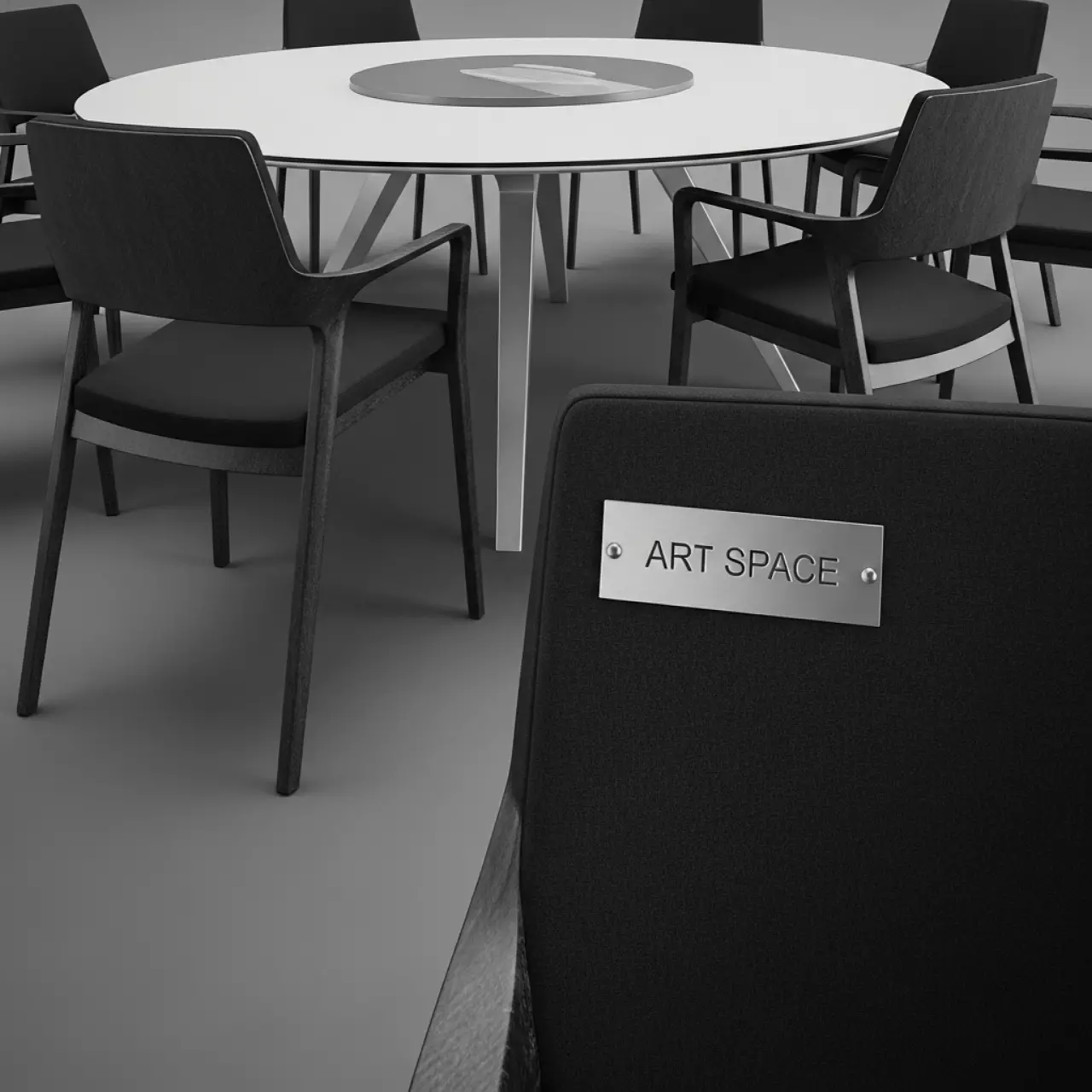 Аренда Мебельная группа Dolla Bonta каркас карбон стол алюминий 180 ткань антрацит в ресторане «Высота 5642» — ART SPACE