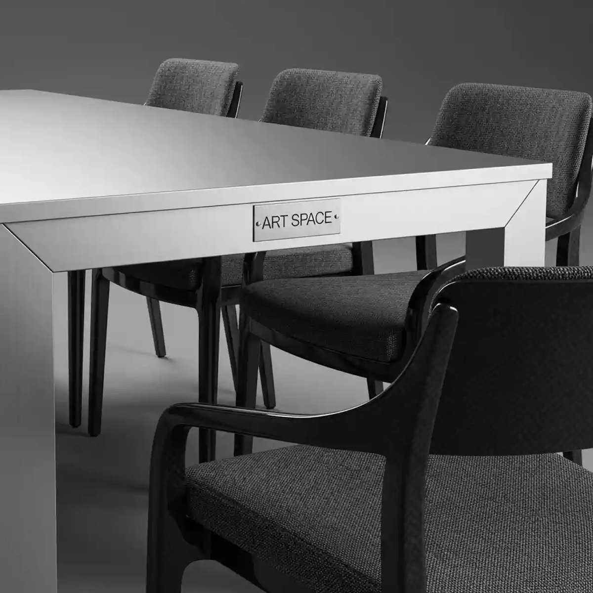 Аренда Мебельная группа Dolla Bonta каркас карбон стол алюминий 220 ткань антрацит в Courtyard by Marriott Sochi — ART SPACE