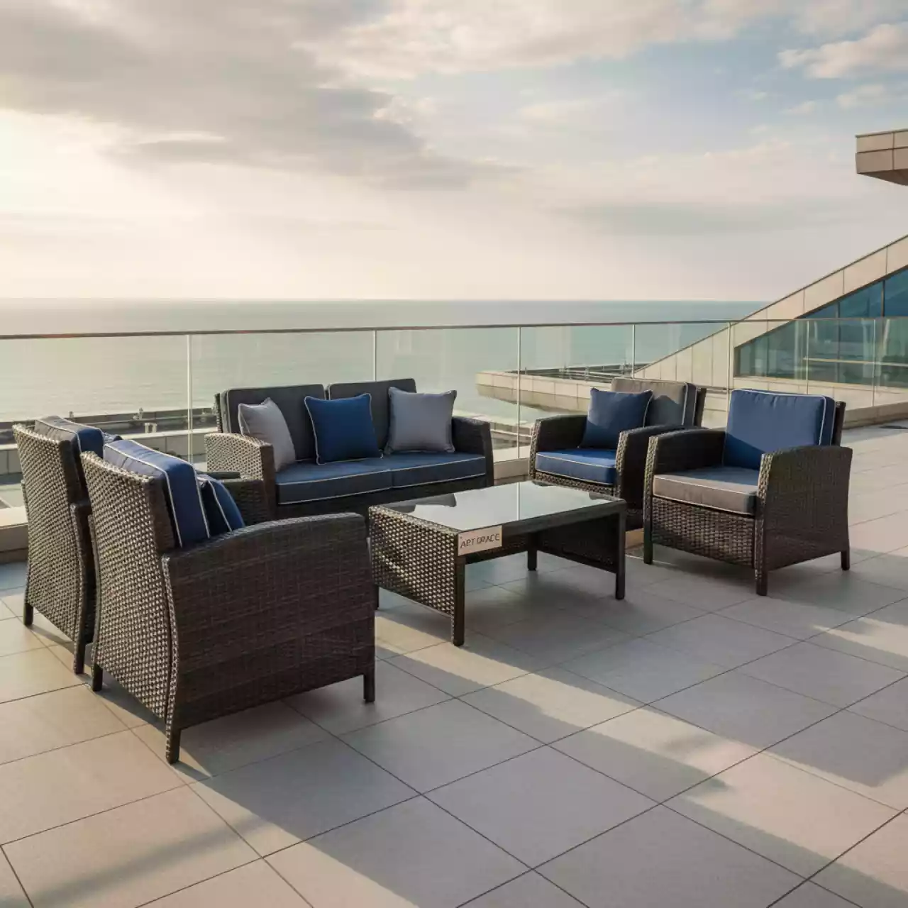 Аренда Мебельная группа Эспрессо 80 L плетеная коричневая в санатории «Заполярье» — ART SPACE