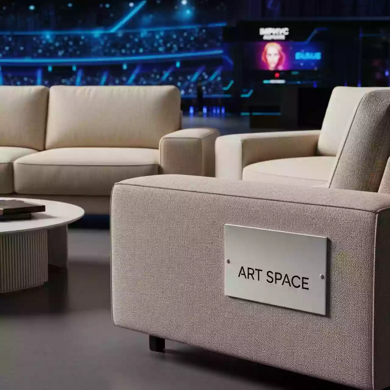 Аренда Мебельная группа Фоджа на 4 персоны бежевая в Сириус Арене — ART SPACE