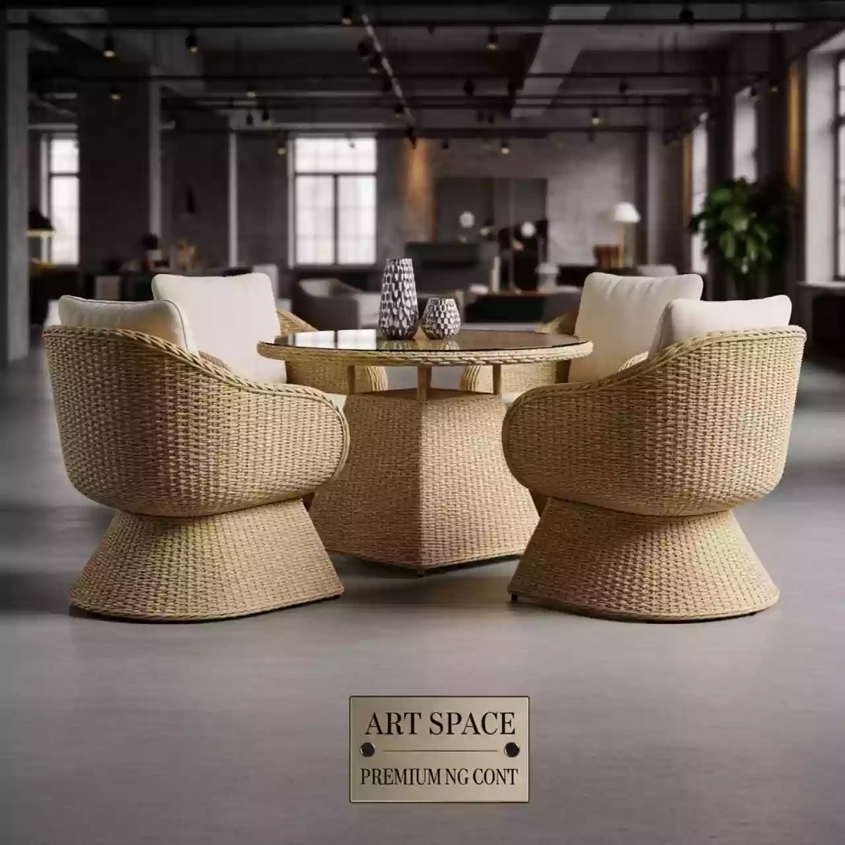 Аренда Мебельная группа искусственный ротанг соломенная Базелла в отеле «Звездный» — ART SPACE