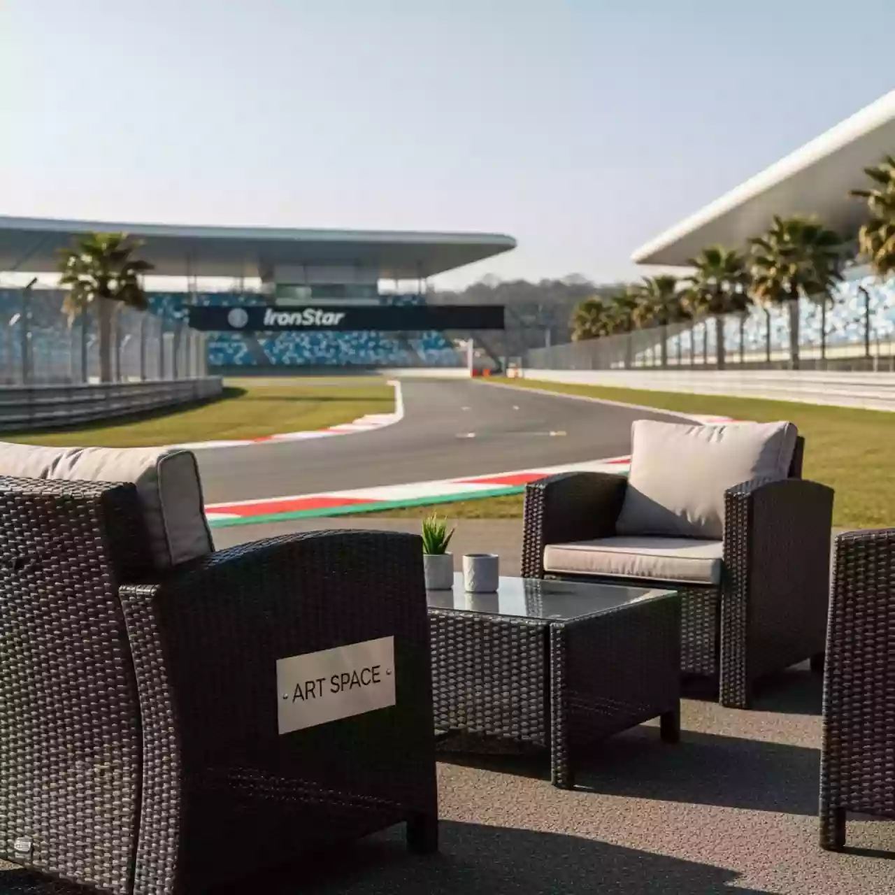 Аренда Мебельная группа из искусственного ротанга dark brown Милан на Сочи Автодроме — ART SPACE