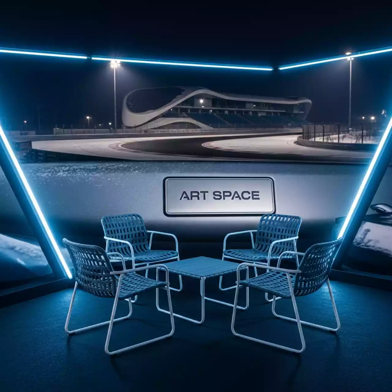 Аренда Мебельная группа плетеная Катания на 4 персоны графит на Сочи Автодроме — ART SPACE