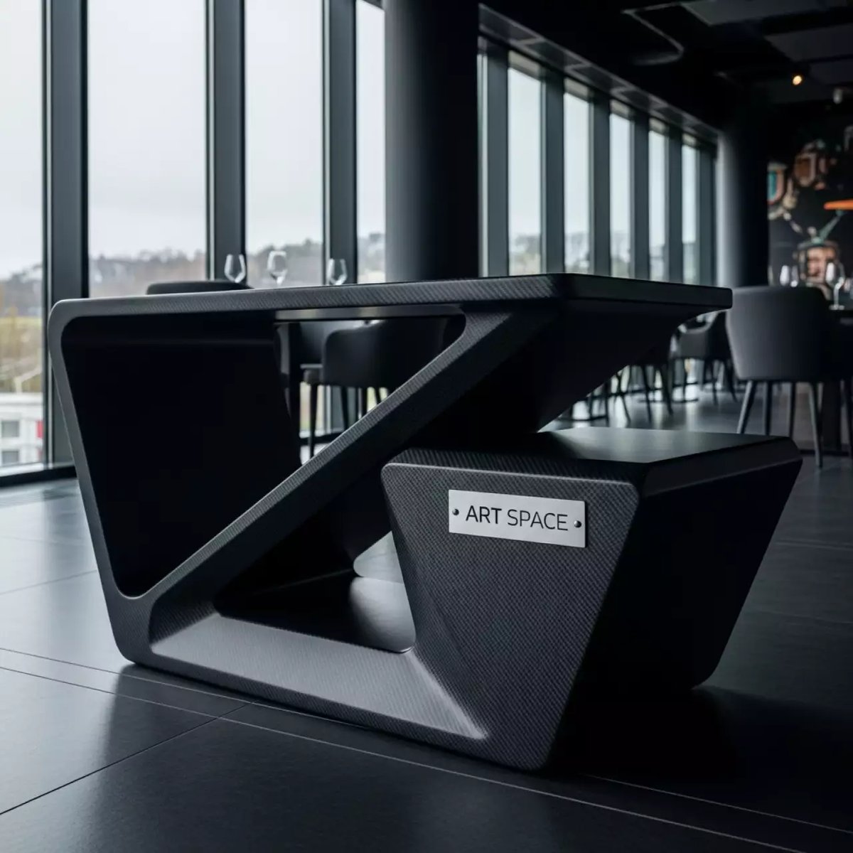Аренда Мебельная группа PRIMAVERA карбон черный в ресторане «D.O.M» — ART SPACE