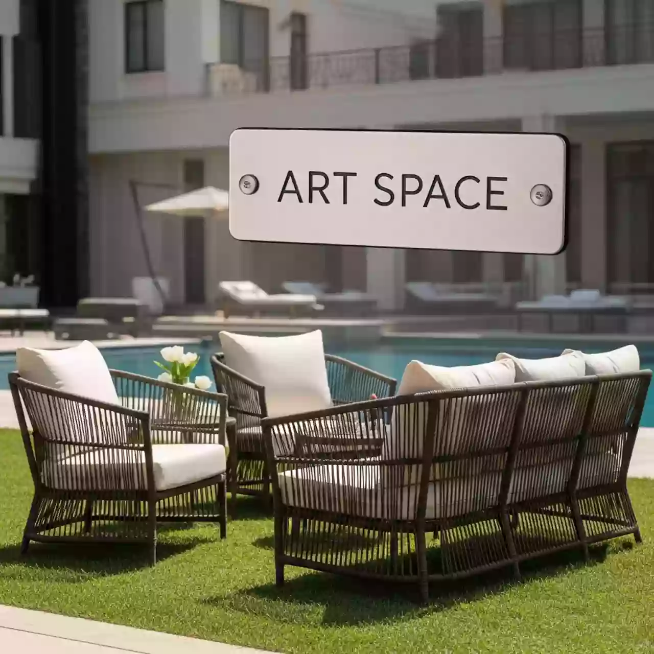 Аренда Мебельная группа Равенна плетеная коричневая в санатории «Заполярье» — ART SPACE