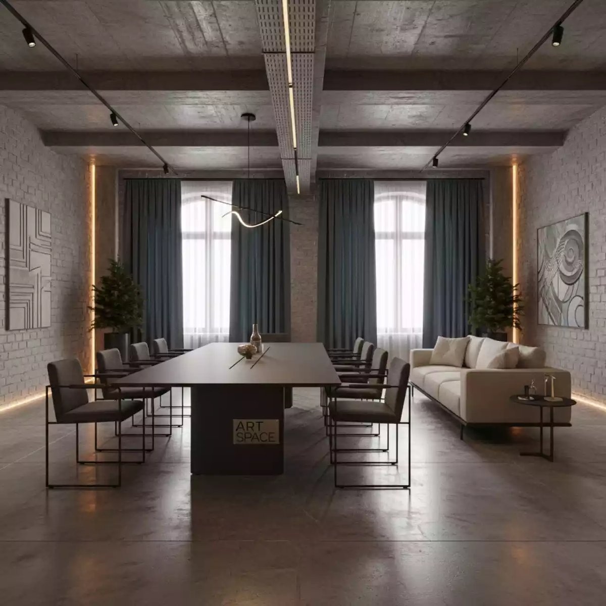 Аренда Мебельная группа Royal Family JULY XL со столом стульями и диваном графит в Mantera Supreme — ART SPACE