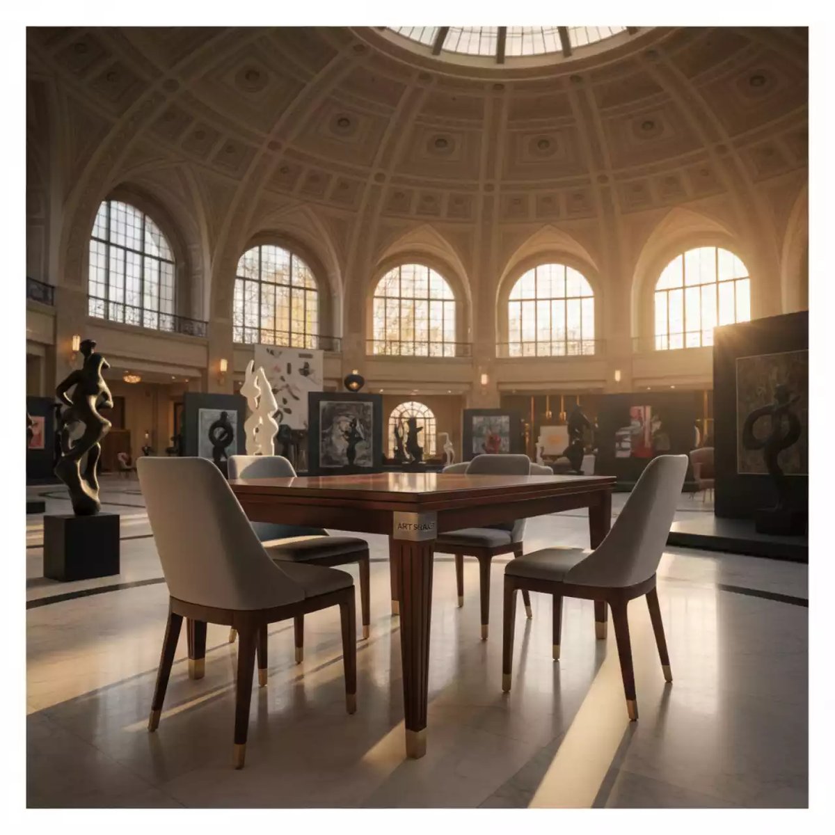 Аренда Мебельная группа светло серый Royal Family Lana Dining S в отеле «Богатырь» — ART SPACE