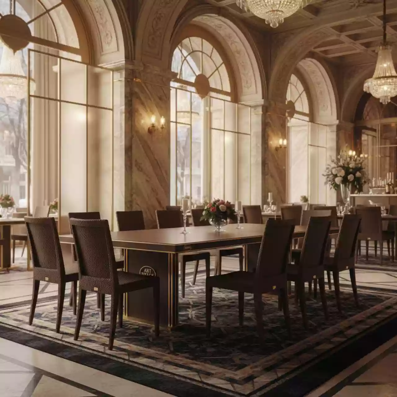 Аренда Мебельная группа темно коричневая пластик под искусственный ротанг Yalta Family 10 в ресторане «Sanremo» — ART SPACE