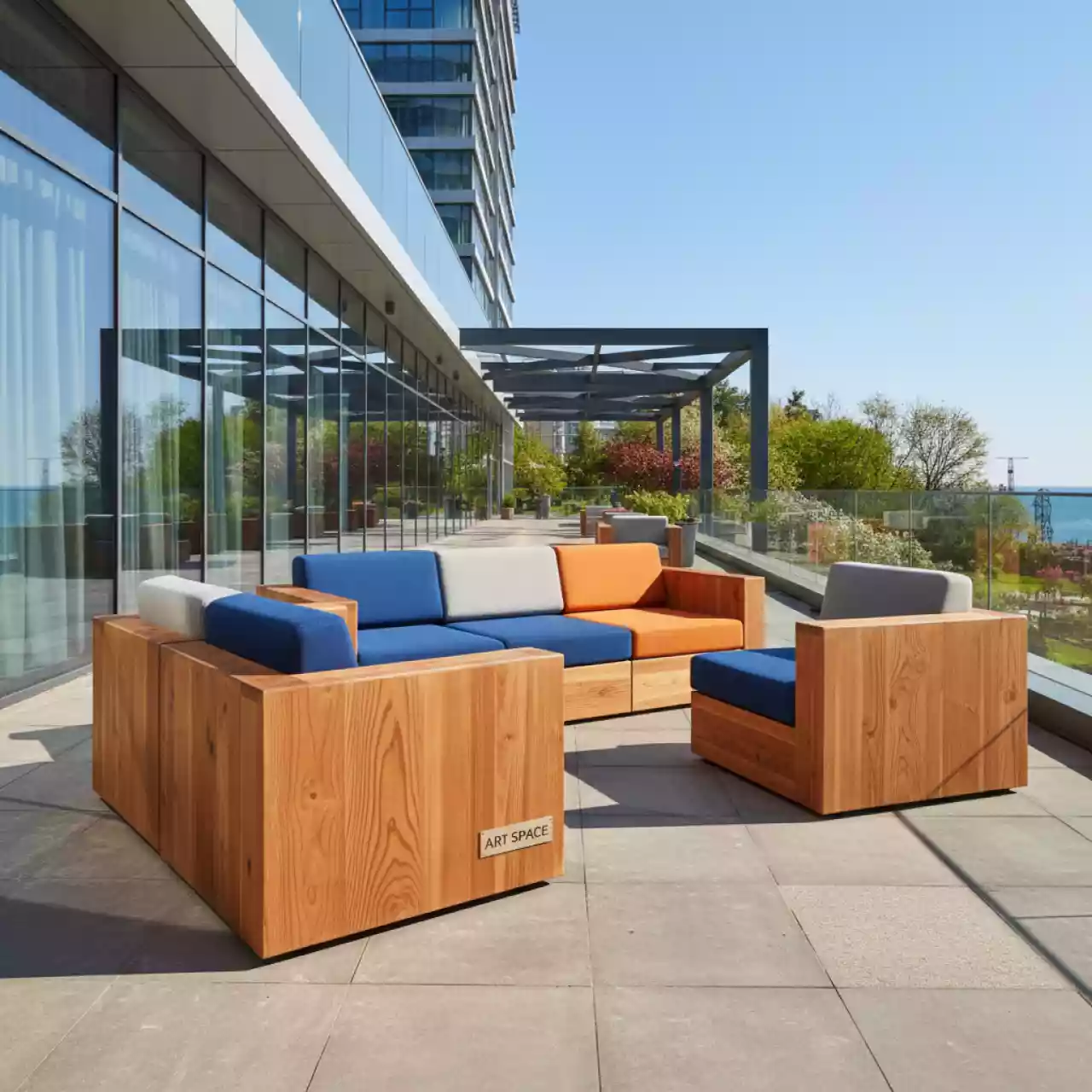 Аренда Мебельный комплект для отдыха БАН 01Р массив сосны в City Park Hotel Sochi — ART SPACE