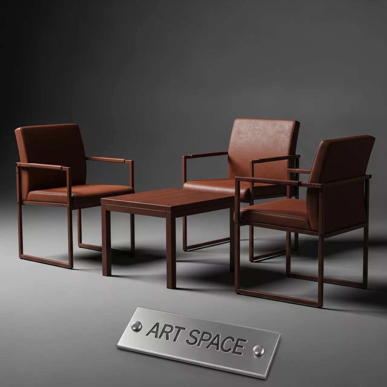 Аренда Мебельный комплект PS3C2T 4 предмета коричневый в ледовой арене «Шайба» — ART SPACE