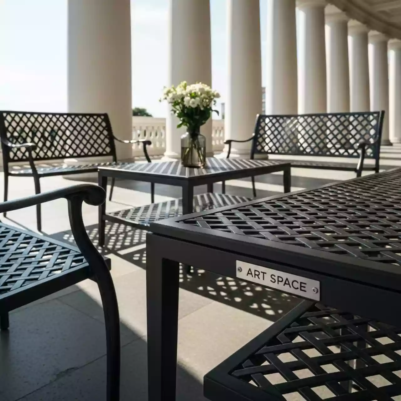 Аренда Мебель садовая из литого алюминия Dresden 2 в Зимнем театре — ART SPACE