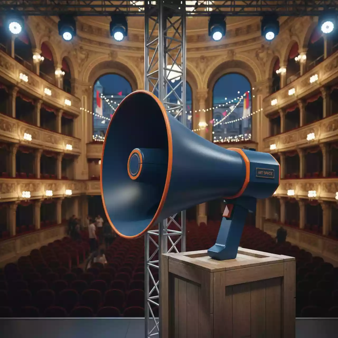 Аренда Мегафона в Зимнем театре — ART SPACE