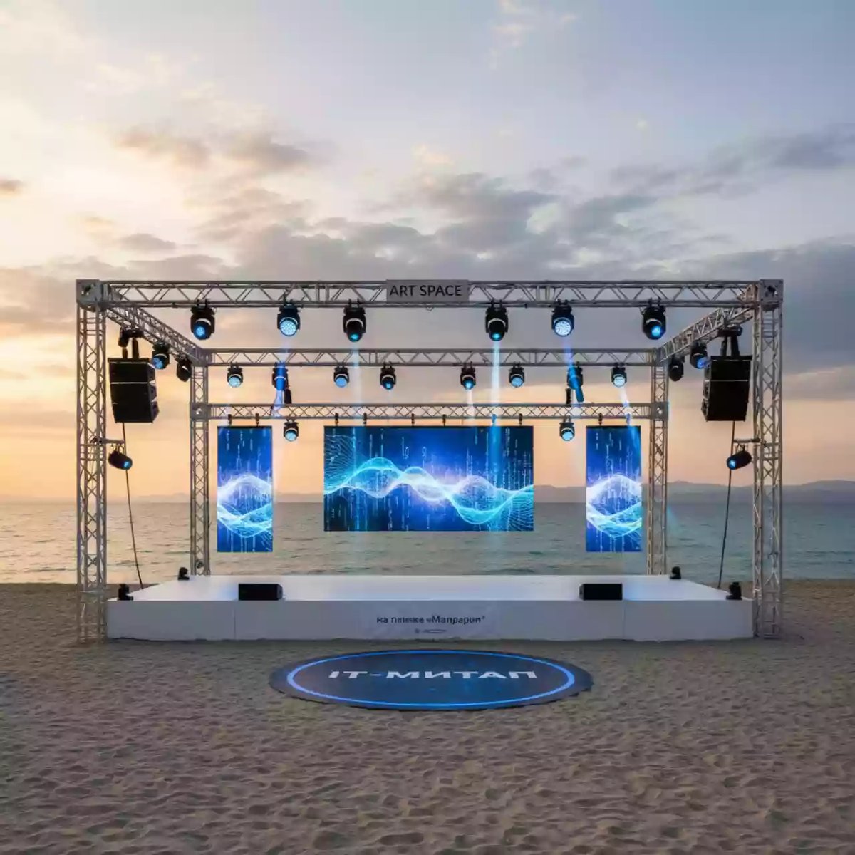 Аренда Механика сцены на пляже «Мандарин» — ART SPACE