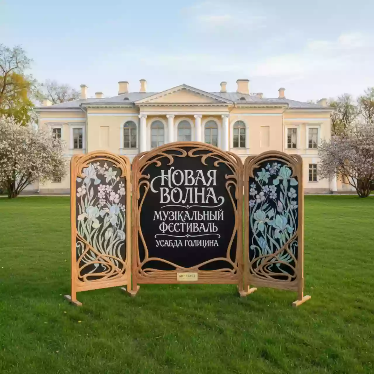 Аренда Меловая доска триптих в усадьбе Голицына — ART SPACE