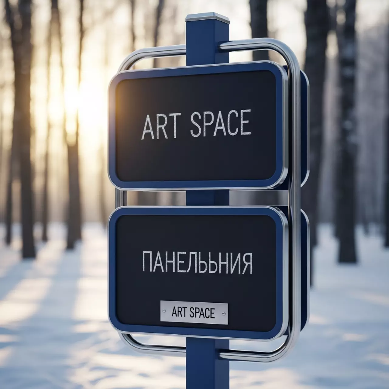 Аренда Меловой указатель тройной в парке «Ривьера» — ART SPACE