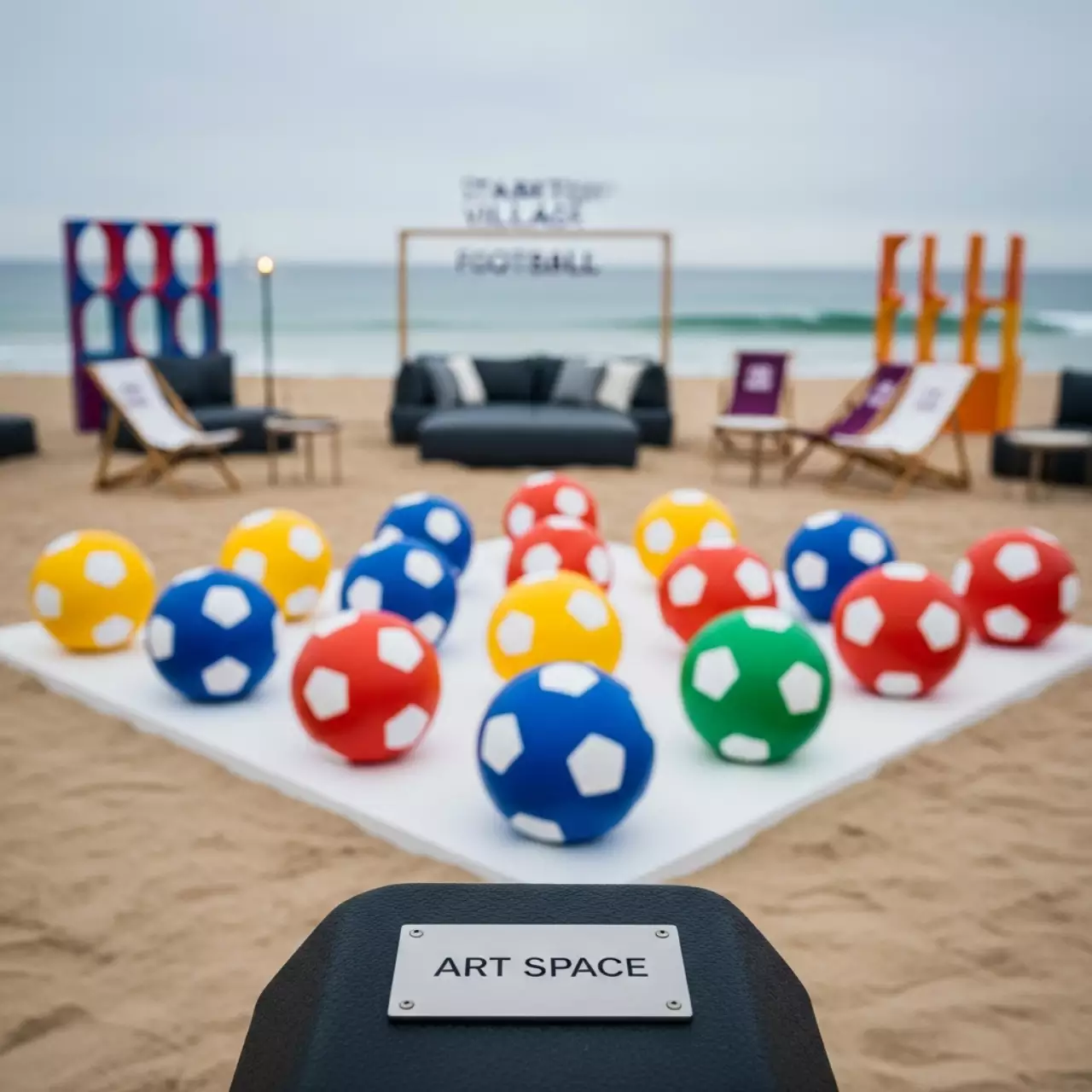 Аренда Мемори футбол на пляже «Мандарин» — ART SPACE