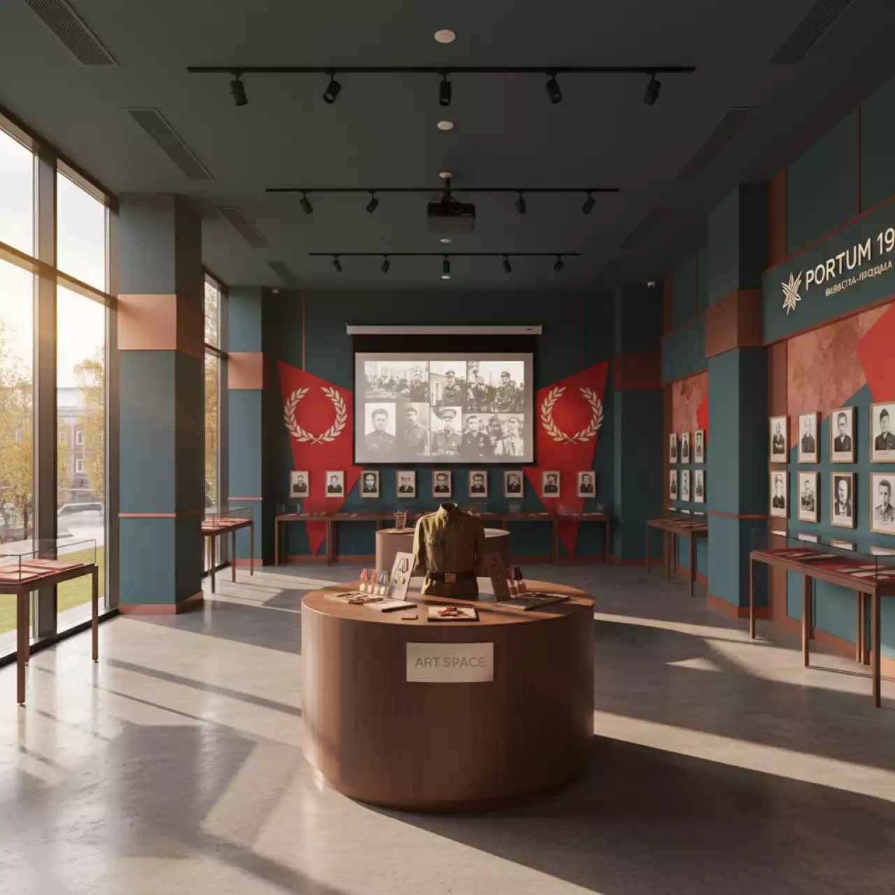 Аренда Мероприятие патриотическое открытие стенда "Бессмертный полк" в Boutique Hotel PORTUM 1905 — ART SPACE