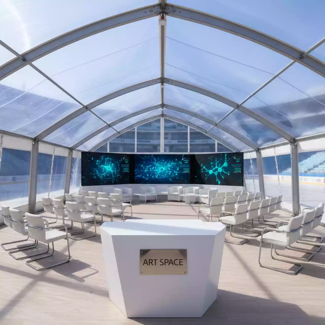 Аренда Мероприятия в Кунцево под крышами шатров Grande Festa в ледовом дворце «Большой» — ART SPACE