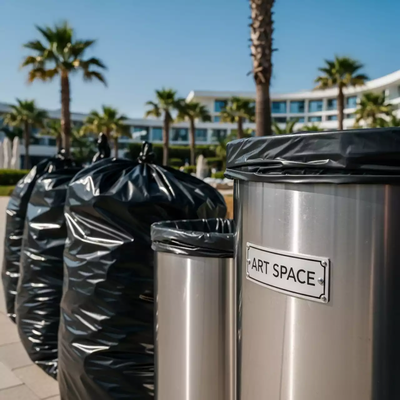 Аренда Мешки мусорные черные в санатории «Сочи» — ART SPACE