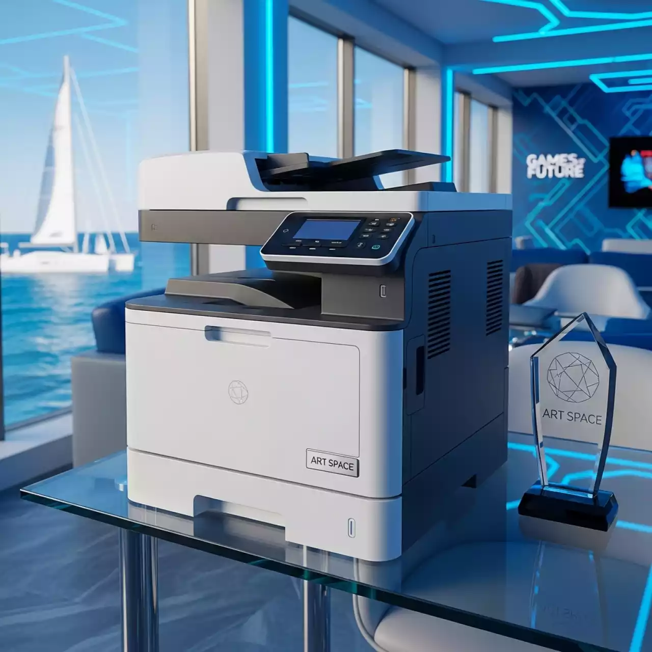 Аренда МФУ HP LaserJet Pro 4103dw 2Z627A на парусной регате (Сочи) — ART SPACE