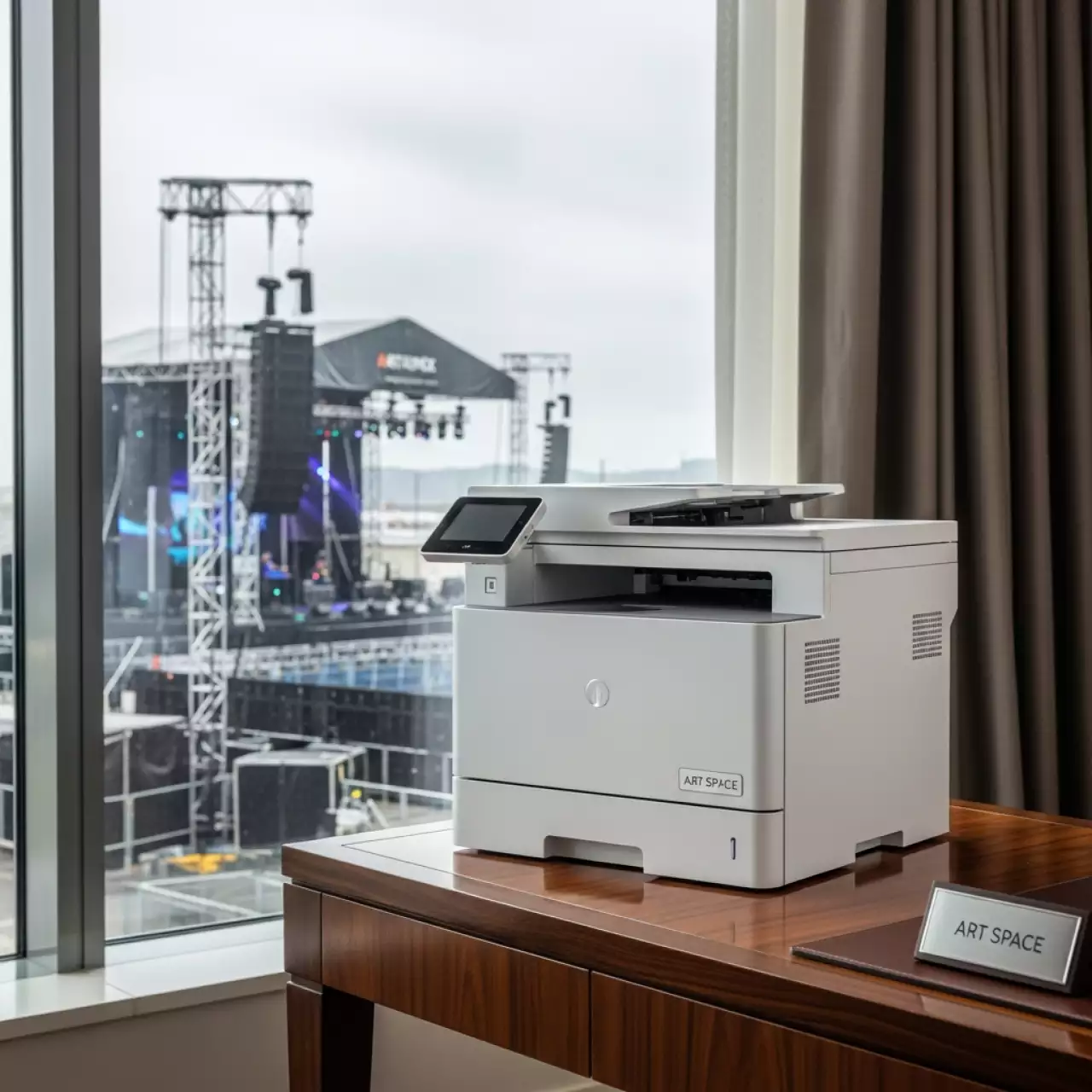 Аренда МФУ HP LaserJet Pro M28w W2G55A в Mövenpick Hotel — ART SPACE