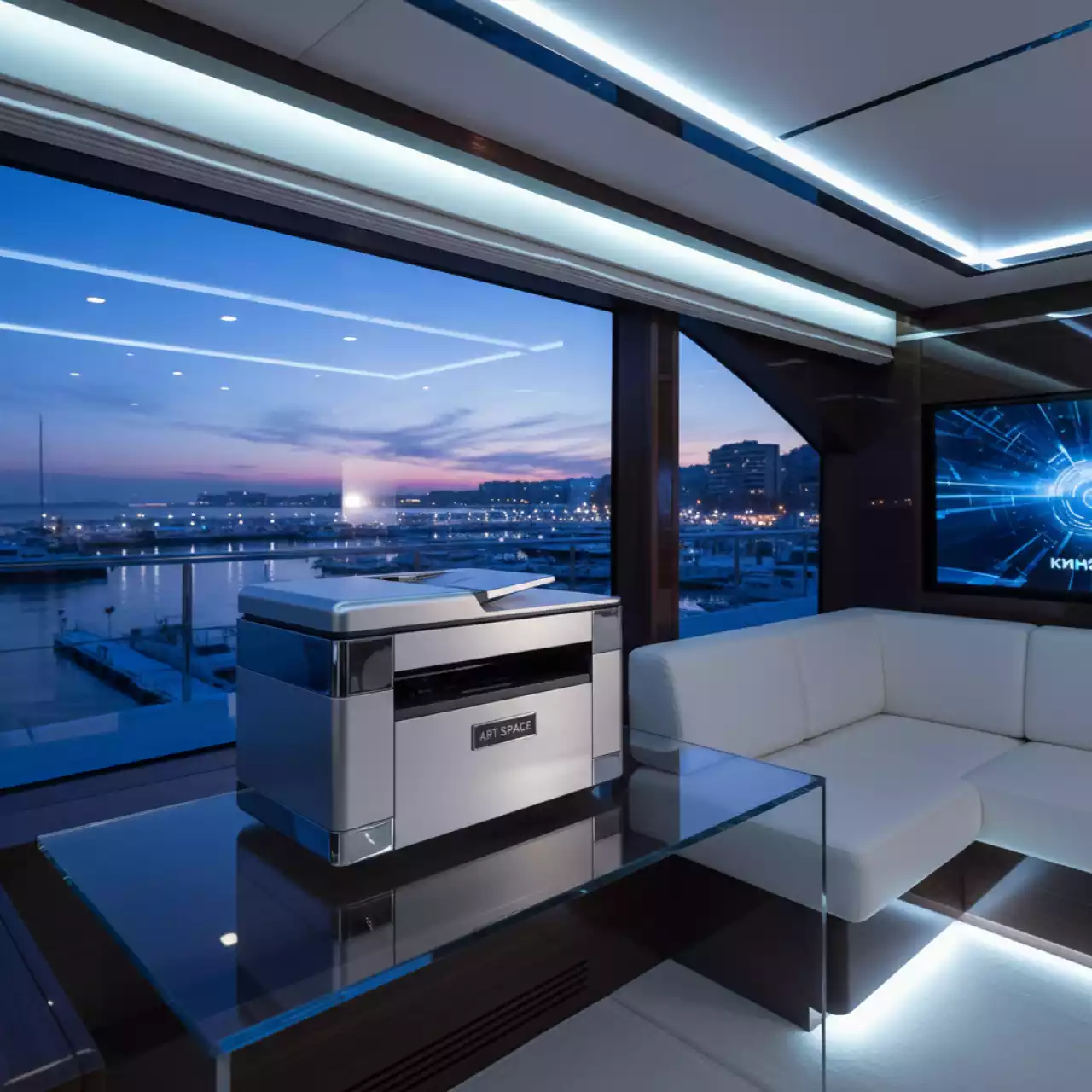Аренда МФУ Kyocera ECOSYS M2030dn на VIP-яхте (Имеретинский порт) — ART SPACE