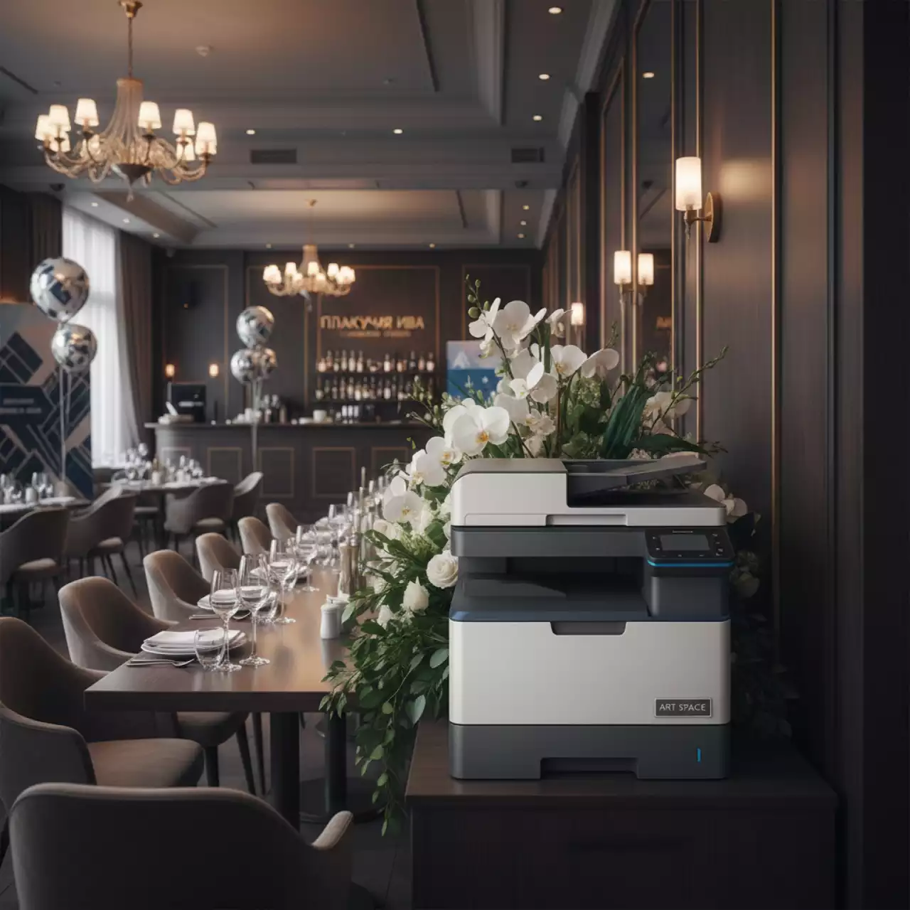Аренда МФУ Kyocera TASKalfa 2320 в ресторане «Плакучая Ива» — ART SPACE