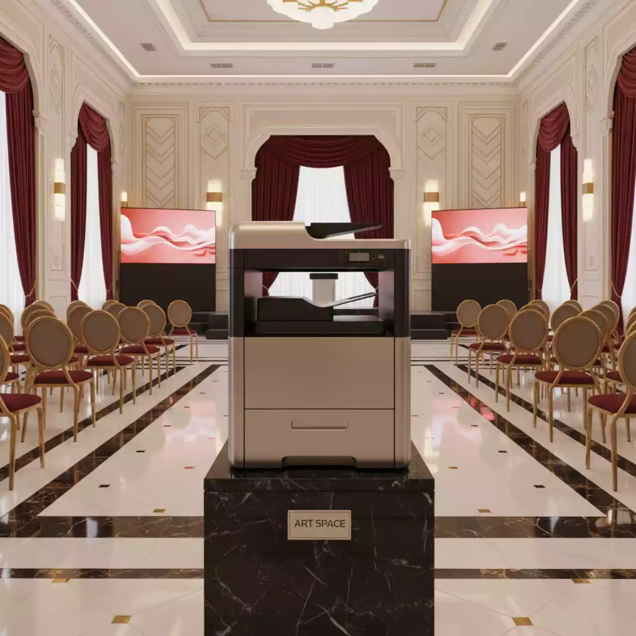 Аренда МФУ OKI MC770dnfax в конгресс-холле отеля Жемчужина — ART SPACE