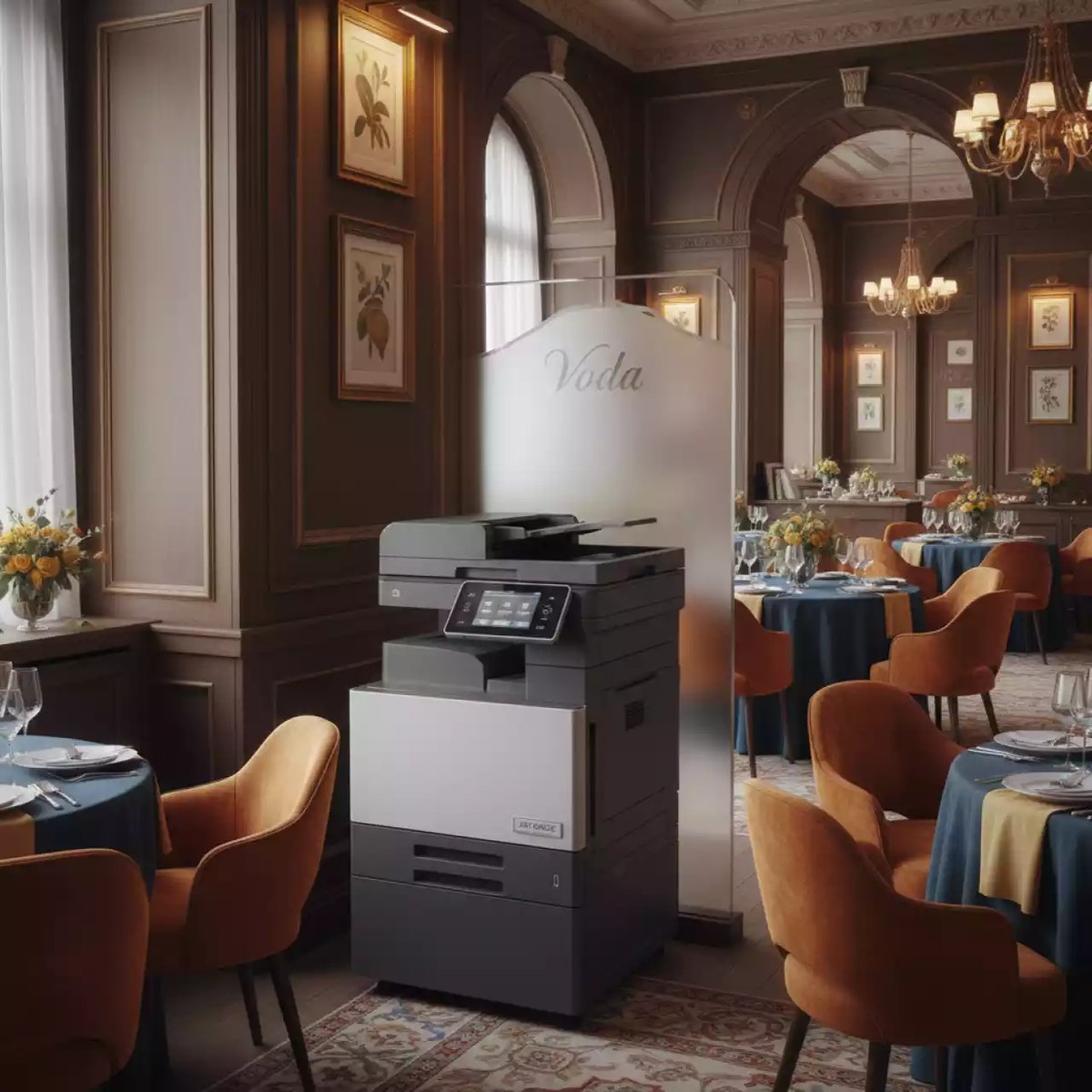 Аренда МФУ Xerox AltaLink B8170 в ресторане «Voda» — ART SPACE