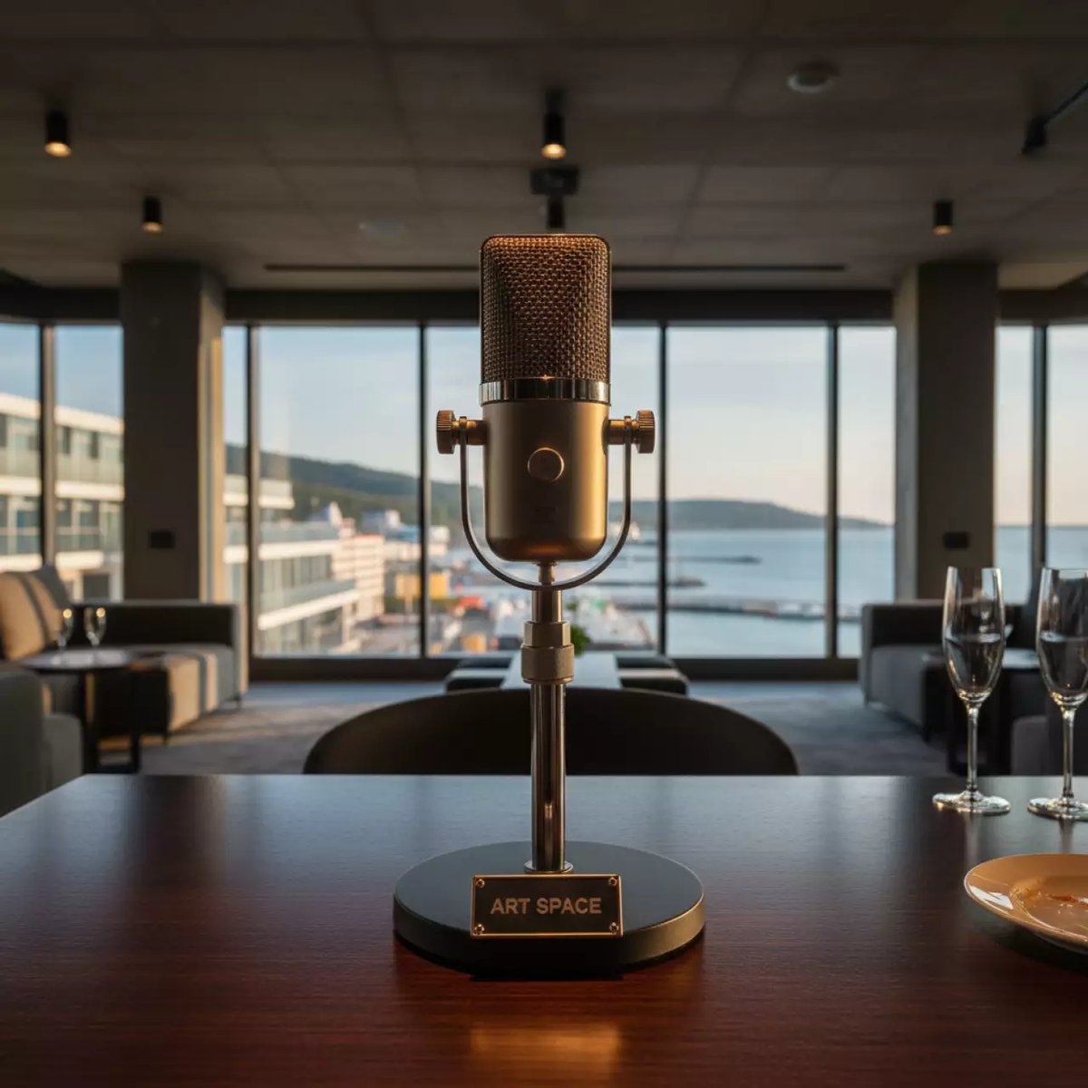Аренда Микрофон конференц Woldy CM 880 на VIP теплоходе (Морпорт Сочи) — ART SPACE