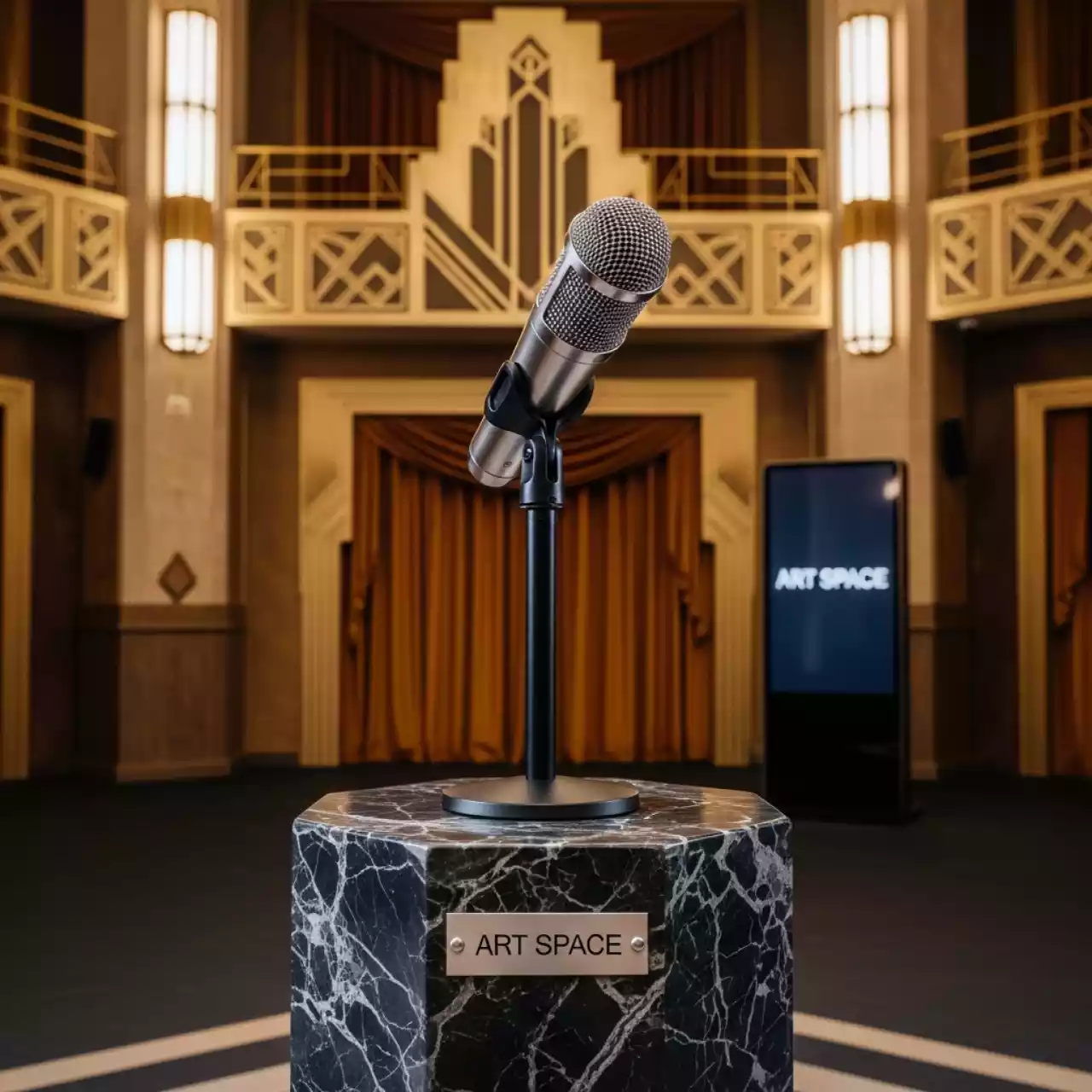 Аренда Микрофон проводной для конференций Shure гусиная шея в VK Stadium Sirius — ART SPACE