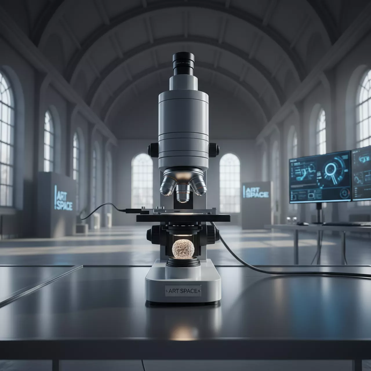 Аренда Микроскоп цифровой Levenhuk Rainbow D 2L Moonstone Лунный камень в Зале органной и камерной музыки — ART SPACE