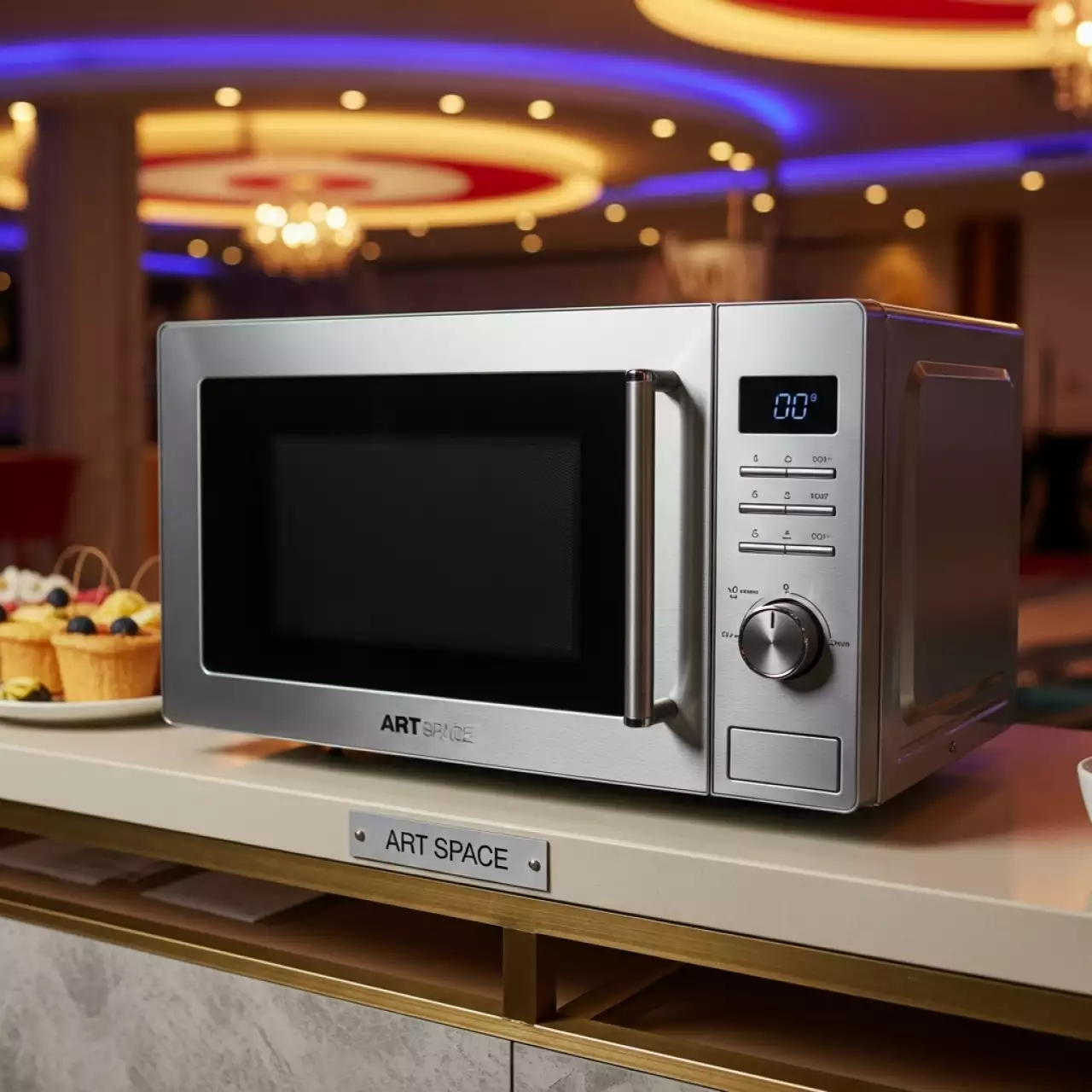 Аренда Микроволновая печь Sharp R 2300RSL в Керлинговом центре «Ледяной куб» — ART SPACE