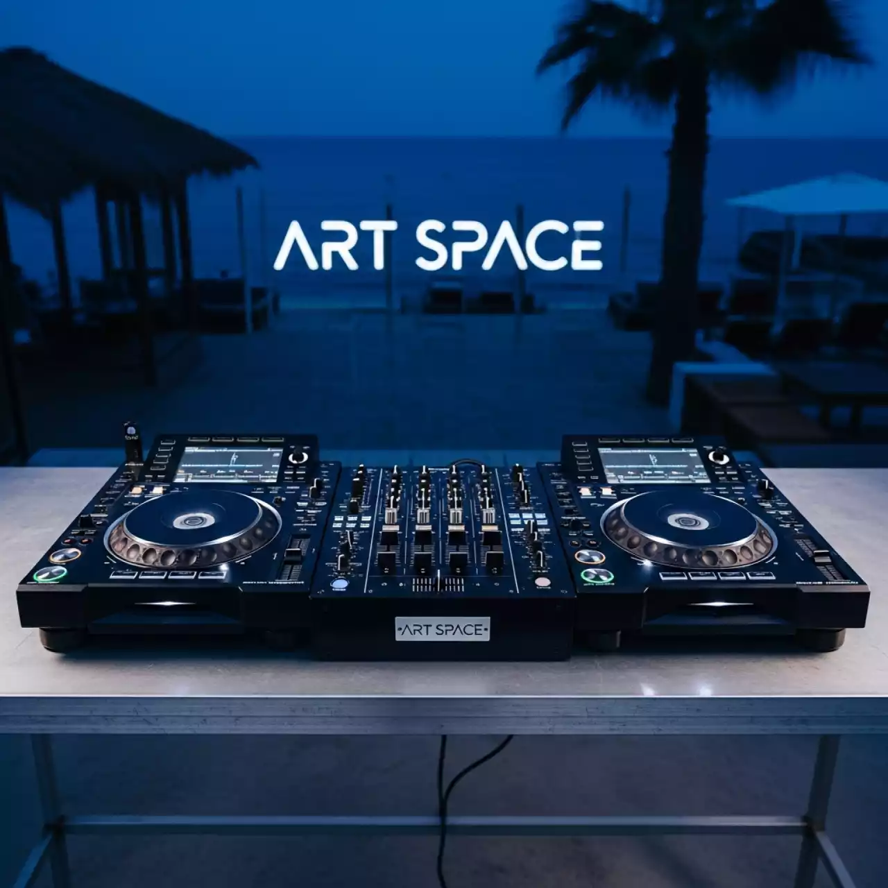 Аренда Микшер DJ Pioneer DJM 900NXS проигрыватель CDJ NXS на пляже «Ривьера» — ART SPACE