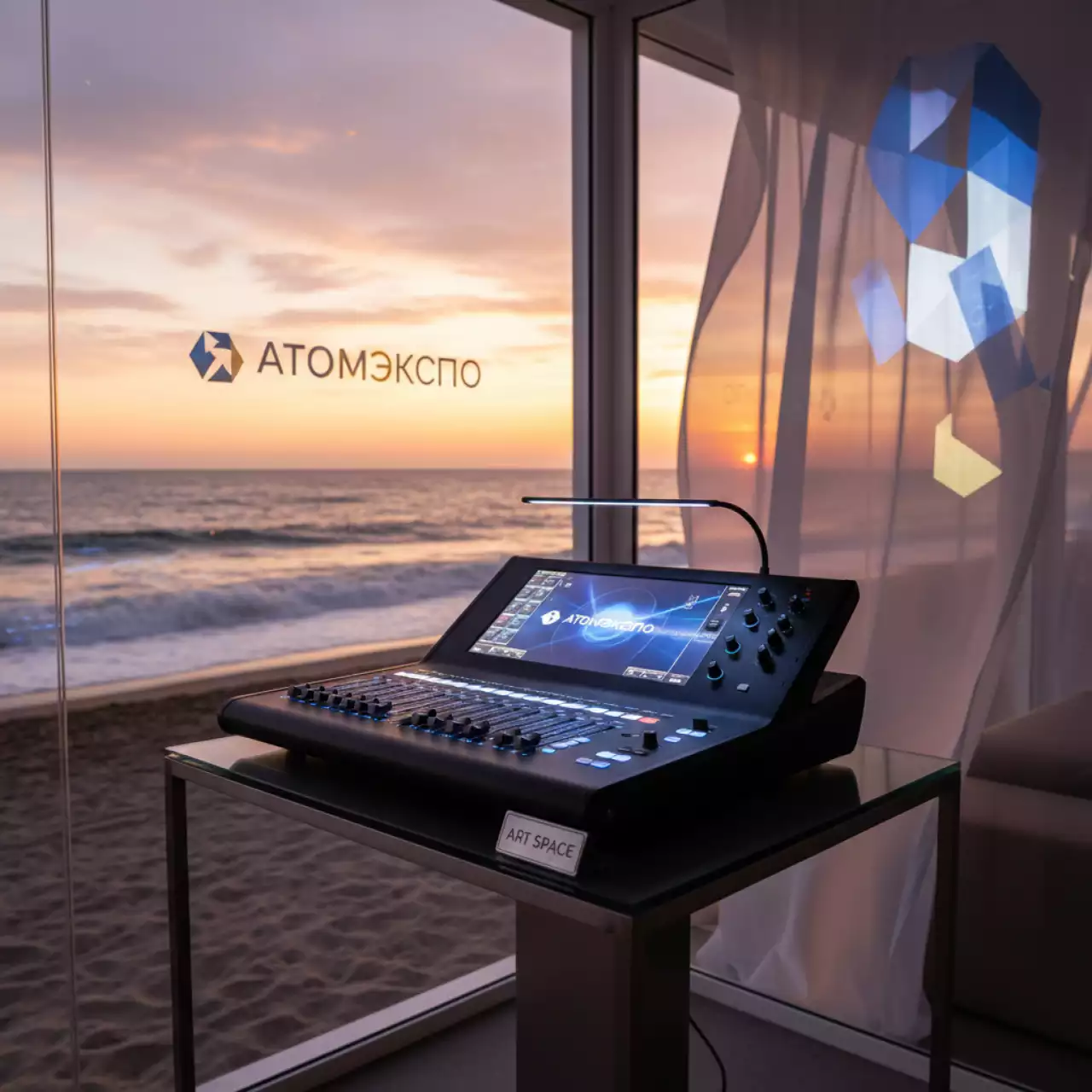 Аренда Микшерная консоль Behringer X32 compact на пляже «Ривьера» — ART SPACE
