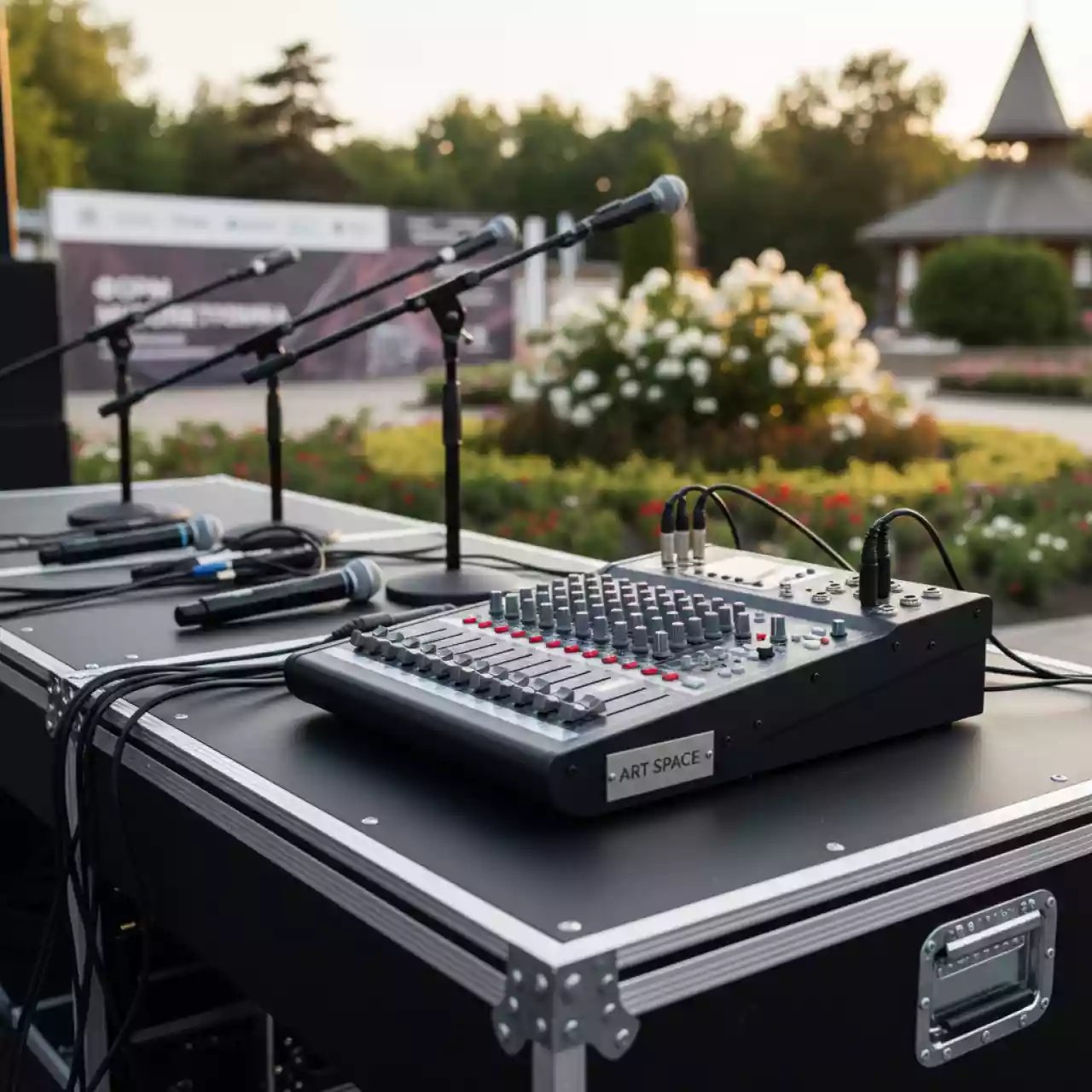 Аренда Микшерный пульт Behringer QX 1204USB в этно-парке «Моя Россия» — ART SPACE