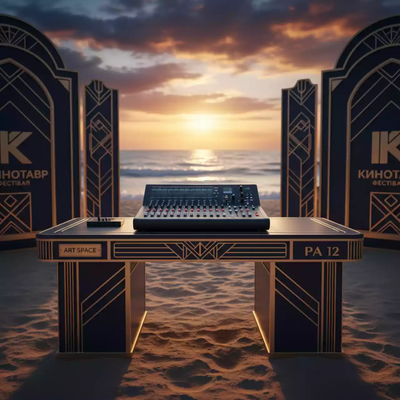 Аренда Микшерный пульт PA 12 на пляже «Ривьера» — ART SPACE