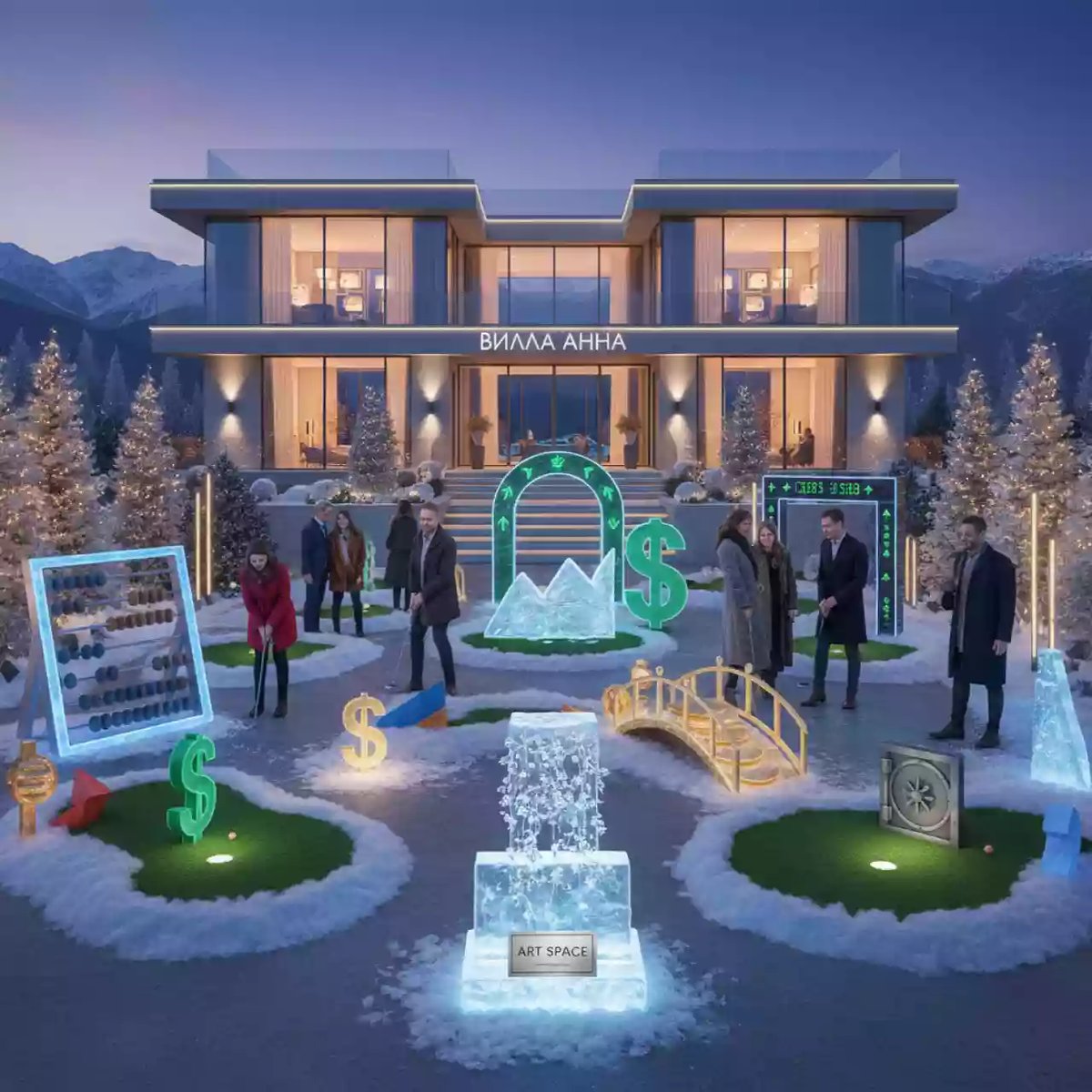 Аренда Мини гольф тематический на вилле «Анна» — ART SPACE