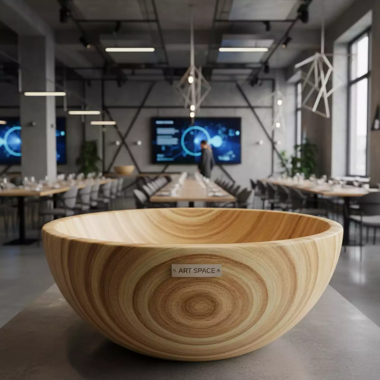 Аренда Миска бамбуковая полусфера в ресторане «Плакучая Ива» — ART SPACE