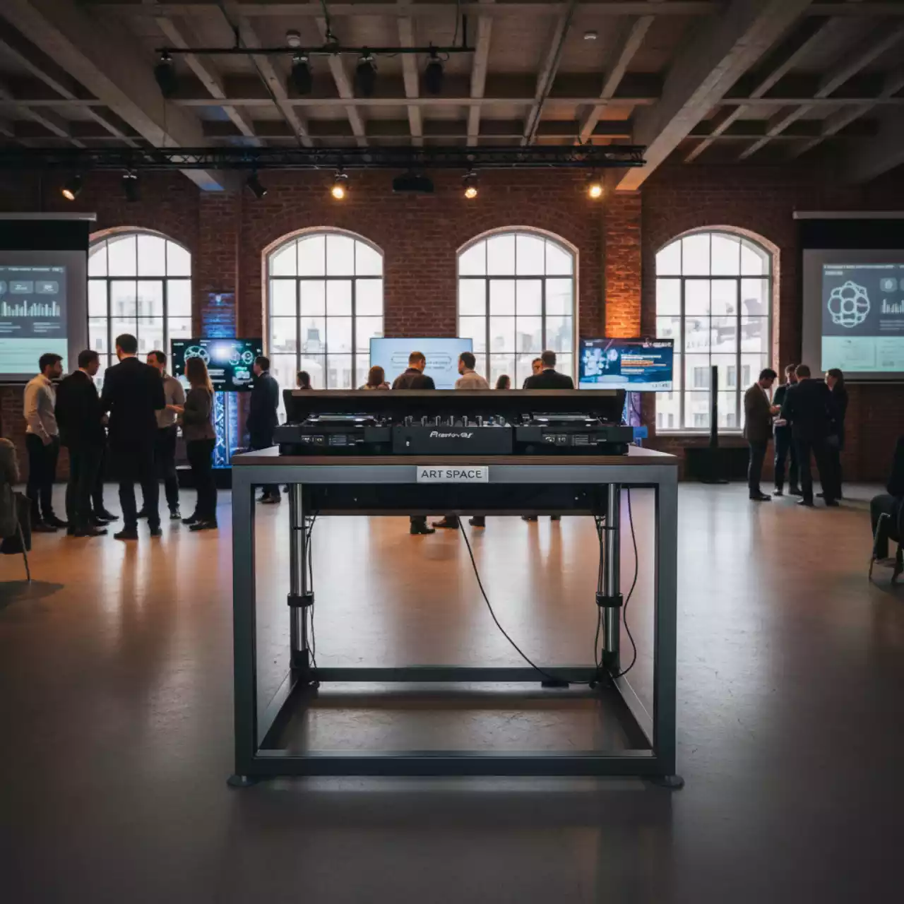 Аренда Мобильный стол диджея PRO DJ Table в лофте «Студия 21» — ART SPACE