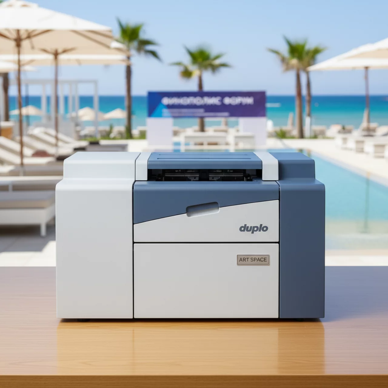 Аренда Модуль автоматической подачи листов Duplo DSF 2200 в пляжном клубе Del Mar — ART SPACE