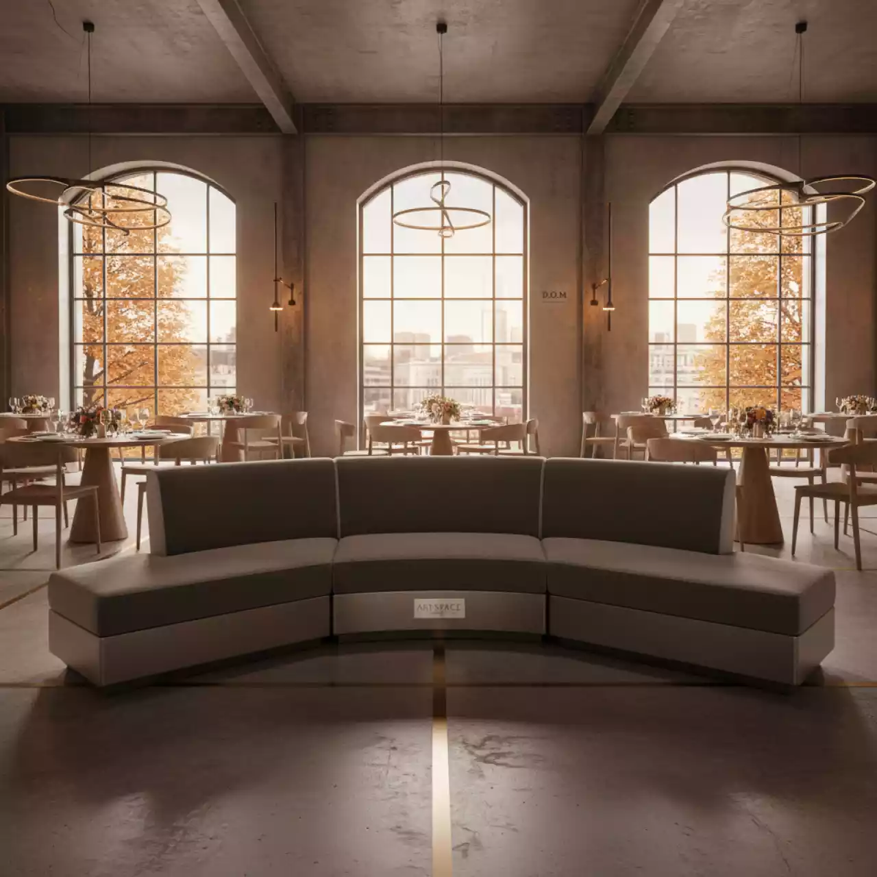 Аренда Модуль дивана 1 6 круглого Авалон в ресторане «D.O.M» — ART SPACE