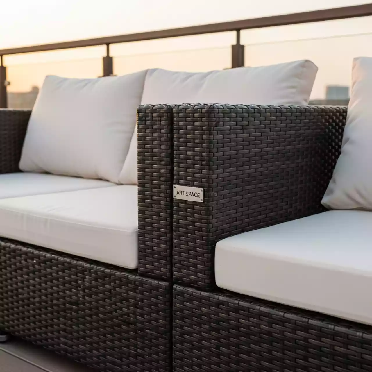 Аренда Модуль дивана левый плетеный YH C2579WZ brown в отеле «Звездный» — ART SPACE