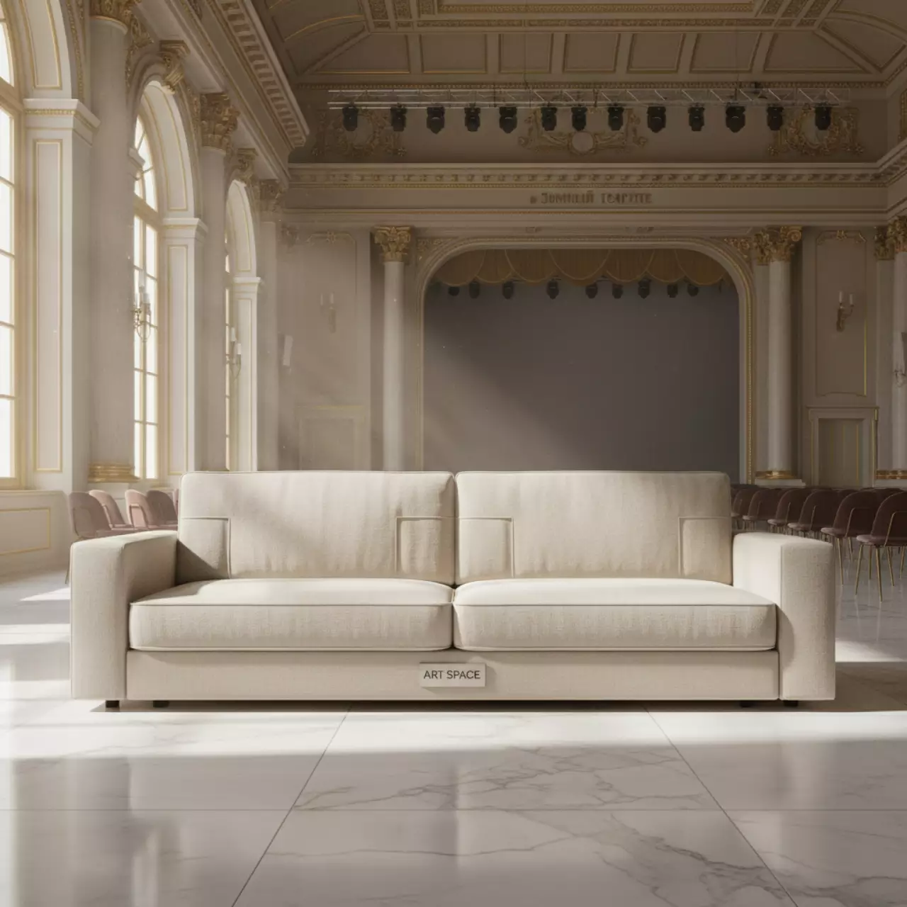 Аренда Модуль диванный прямой YH C1032W TW в Зимнем театре — ART SPACE