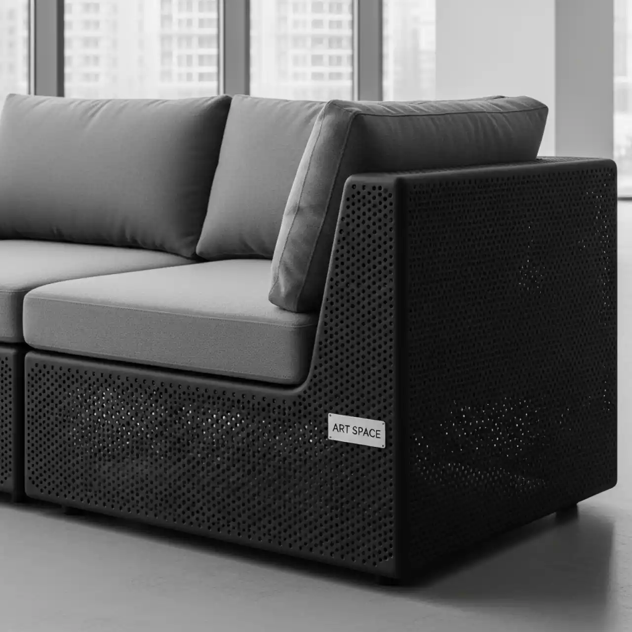 Аренда Модуль правый левый пластиковый с подушками Maximo Elemento Terminale в Delta Sirius — ART SPACE