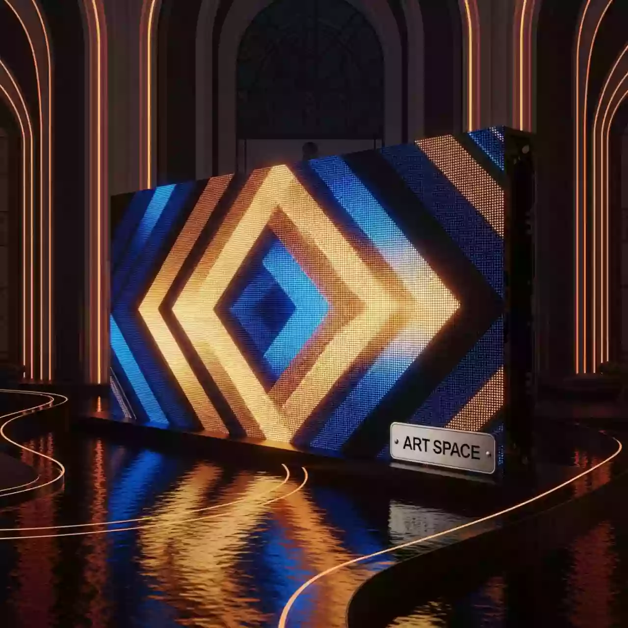 Аренда Модуль светодиодный MG 7 уличный 3,91 в ресторане «Voda» — ART SPACE